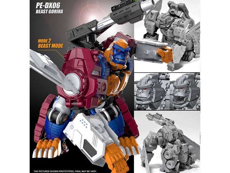 PE-DX06 Beast Gorira - Not Optimal Optimus Beast Wars QUAD-Changer From Perfect  Effect